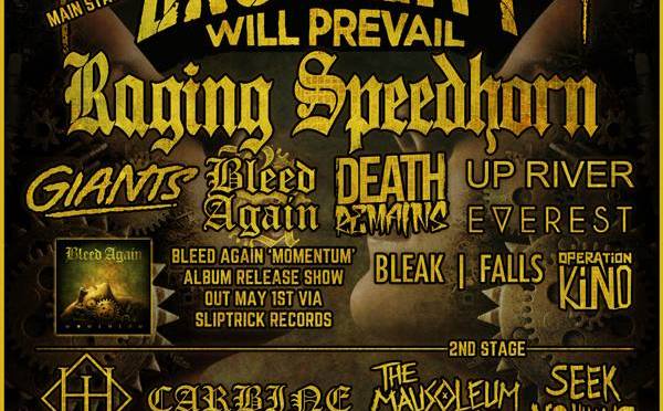 Brutality Will Prevail To Headline Mammothfest Event with Raging Speedhorn, Giants & More For Bleed Again’s Album Launch!