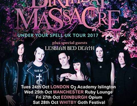 LESBIAN BED DEATH confirmed as the main support toThe Birthday Massacre’s 2017 UK Tour