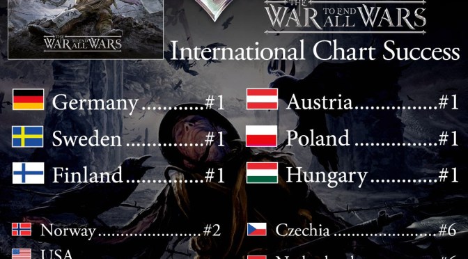 Sabaton “The War To End All Wars” climbs the international charts