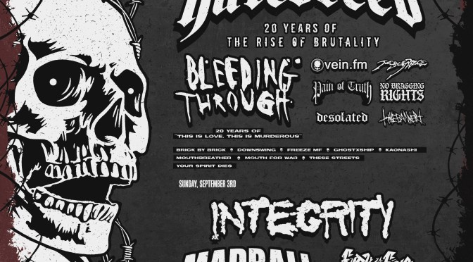 HATEBREED, BLEEDING THROUGH, INTEGRITY, MADBALL and More To Play First Annual BORN DEAD FEST in Albany, NY Presented By Born Dead Clothing
