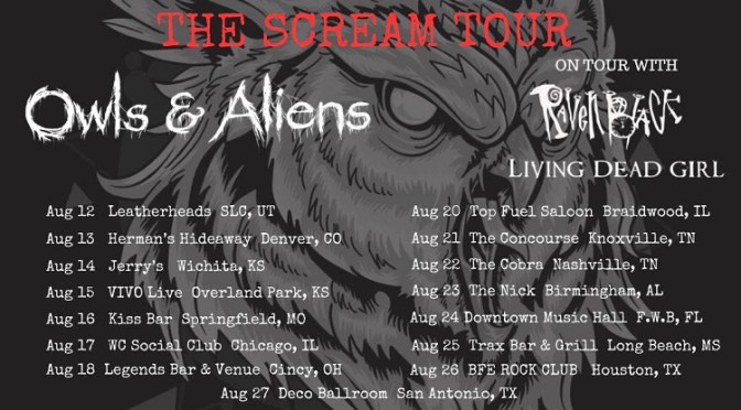 OWLS & ALIENS To Join RAVEN BLACK and LIVING DEAD GIRL on THE SCREAM TOUR!