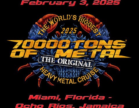 First Bands Announced for 70000TONS OF METAL 2025