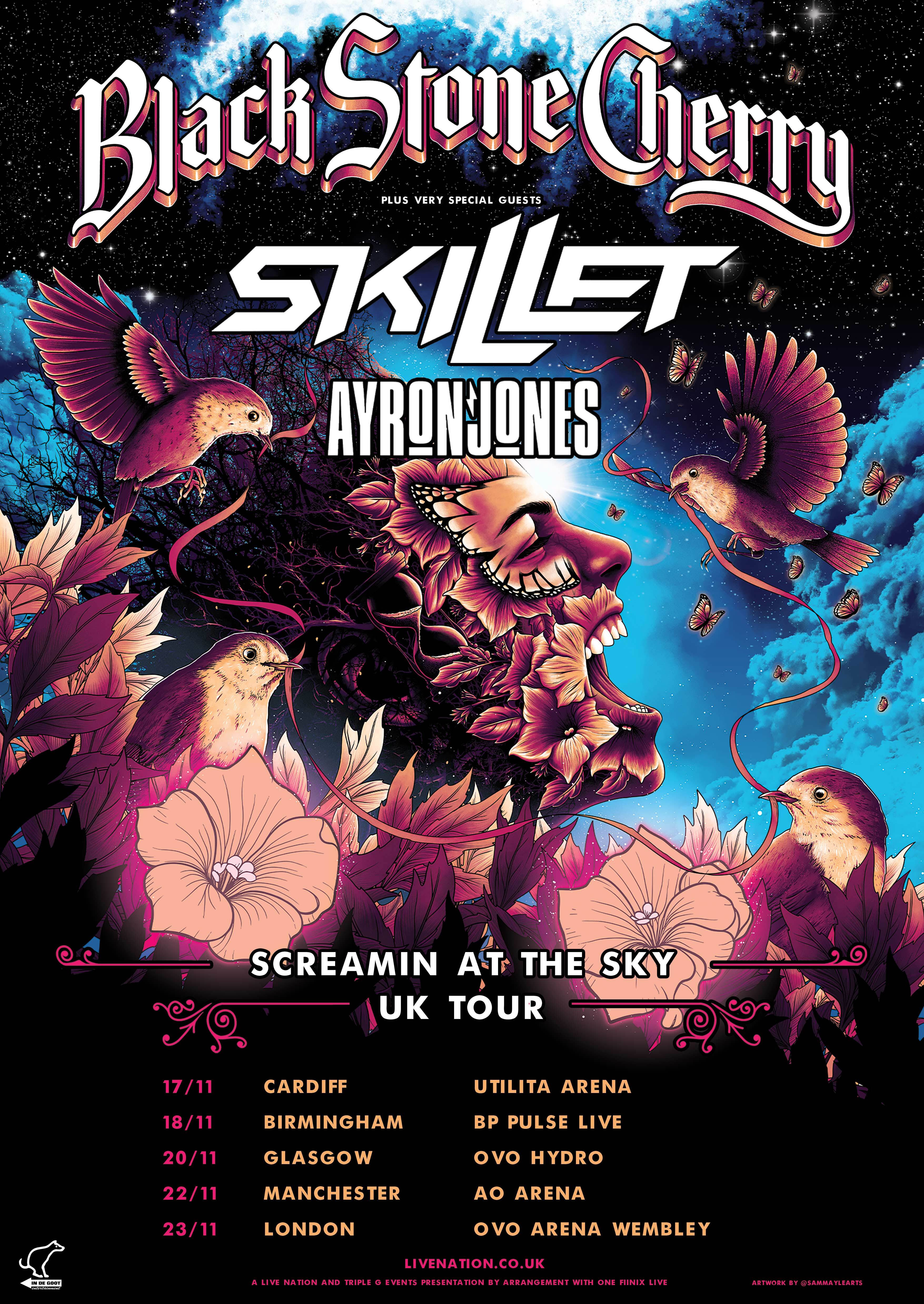 BLACK STONE CHERRY ANNOUNCE UK ARENA TOUR FOR NOVEMBER 2024 | Dark